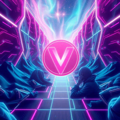 Monero cryptocurrency visualization with vaporwave aesthetics showing privacy features